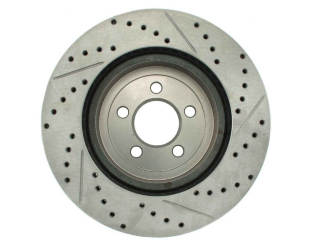 StopTech Select Sport Drilled And Slotted Brake Rotor; Front Right