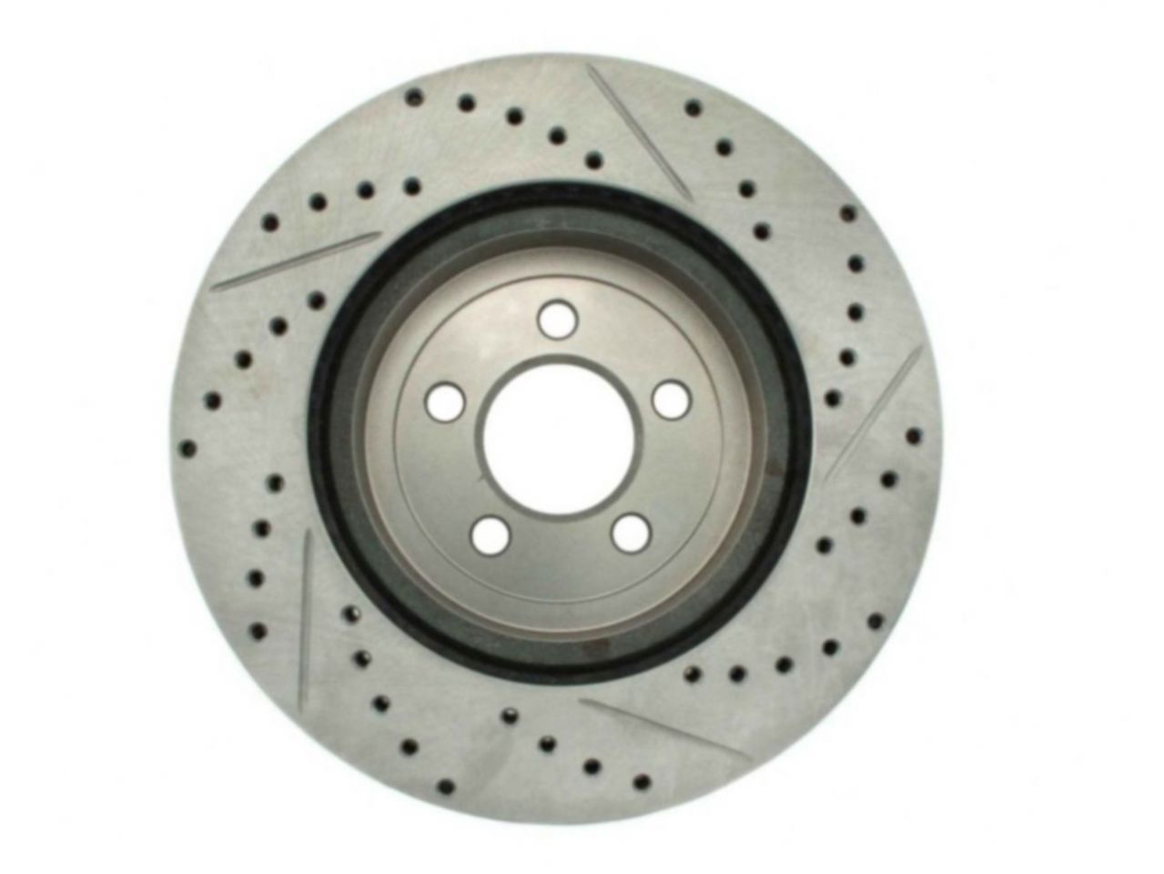 StopTech Select Sport Drilled And Slotted Brake Rotor; Front Right