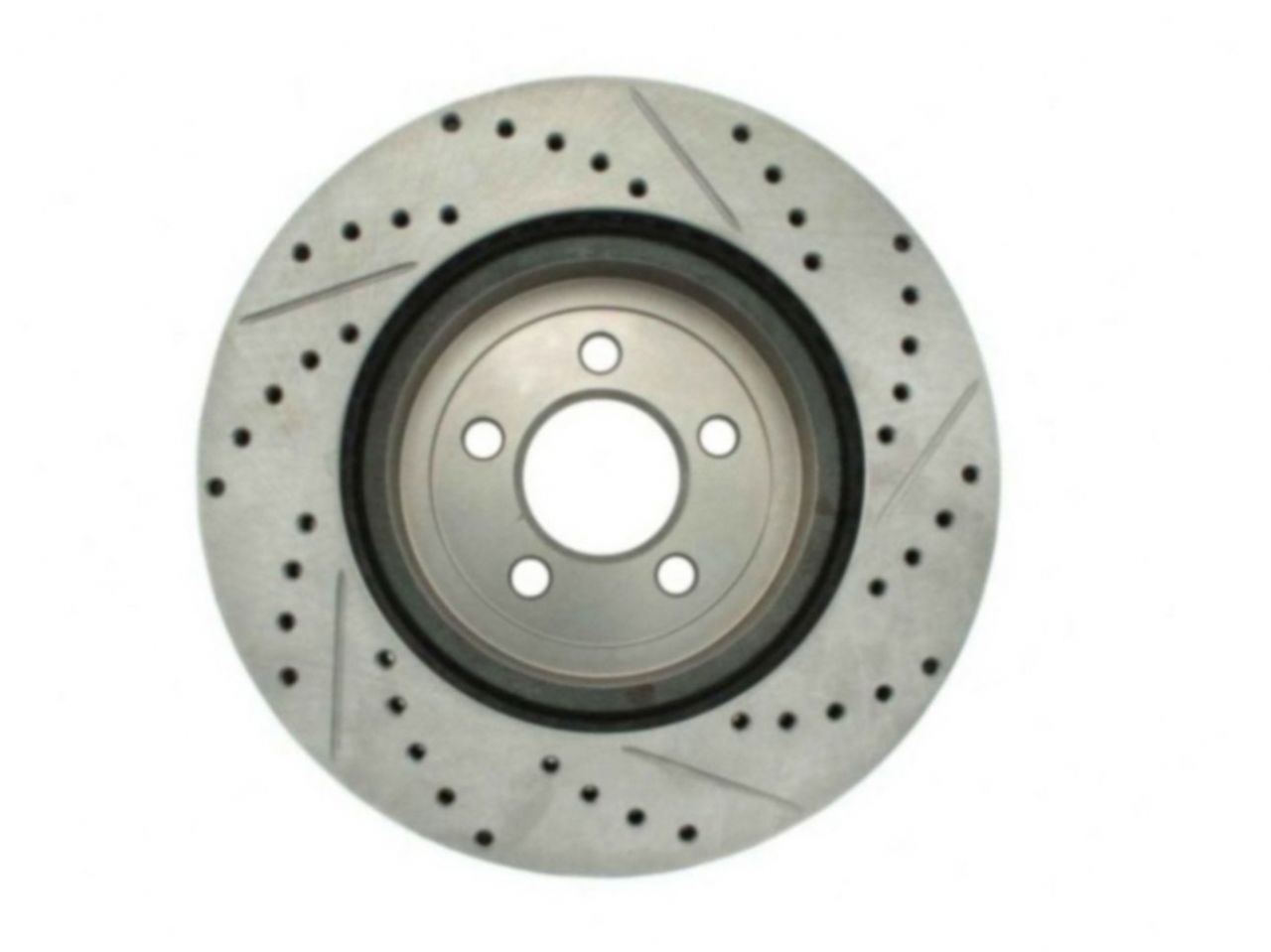 StopTech Select Sport Drilled And Slotted Brake Rotor; Front Right