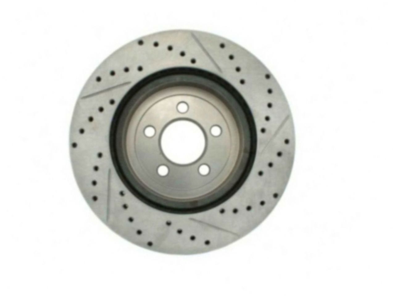 StopTech Select Sport Drilled And Slotted Brake Rotor; Front Right