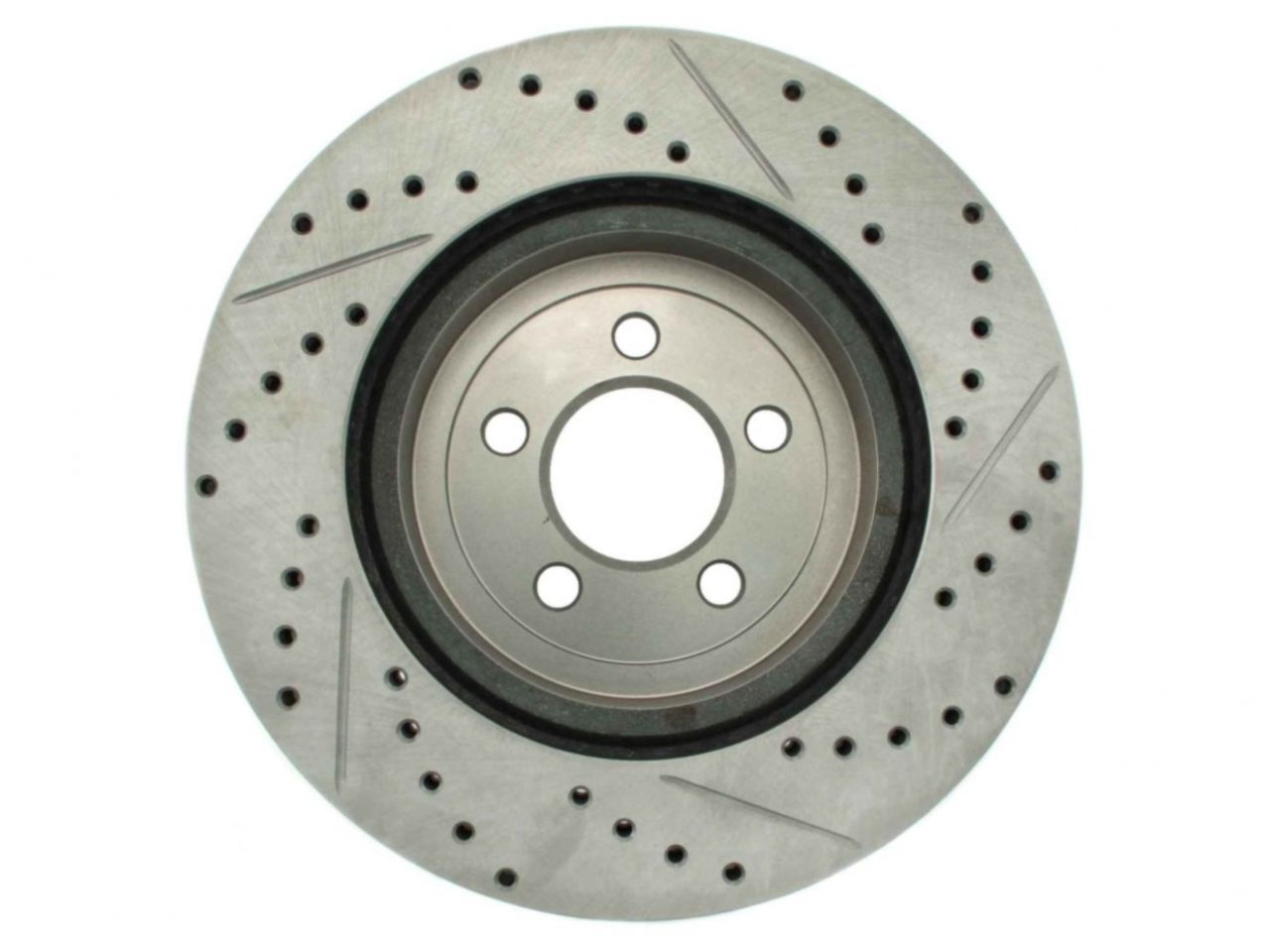 StopTech Select Sport Drilled And Slotted Brake Rotor; Front Right