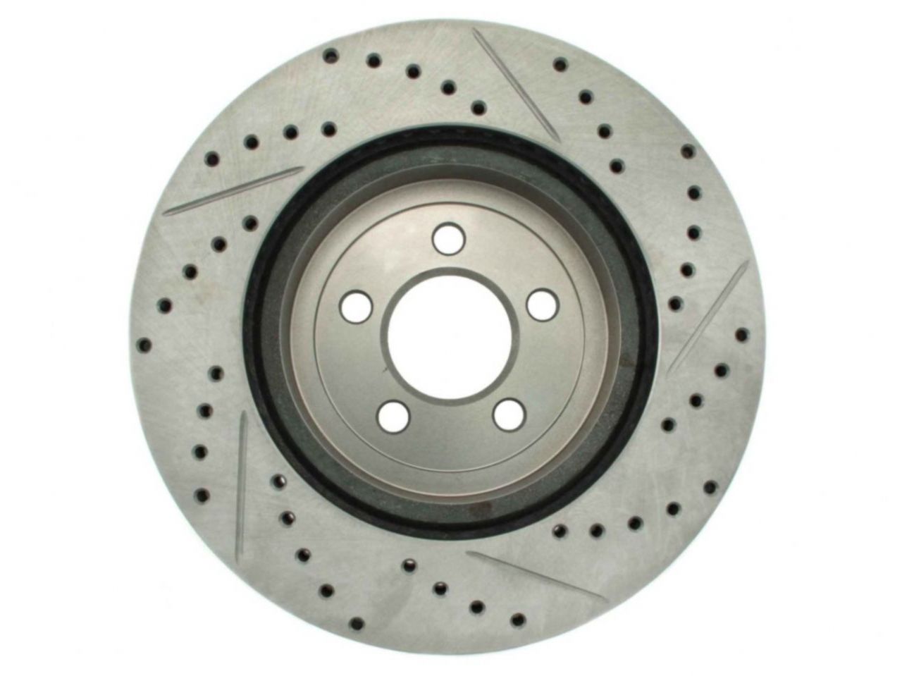 StopTech Select Sport Drilled And Slotted Brake Rotor; Front Right