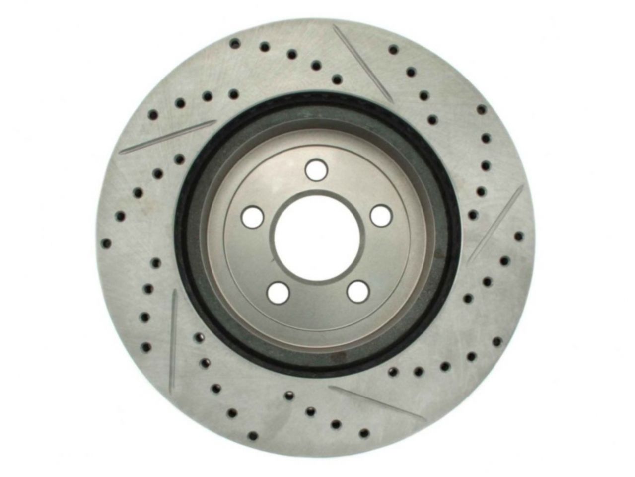 StopTech Select Sport Drilled And Slotted Brake Rotor; Front Right