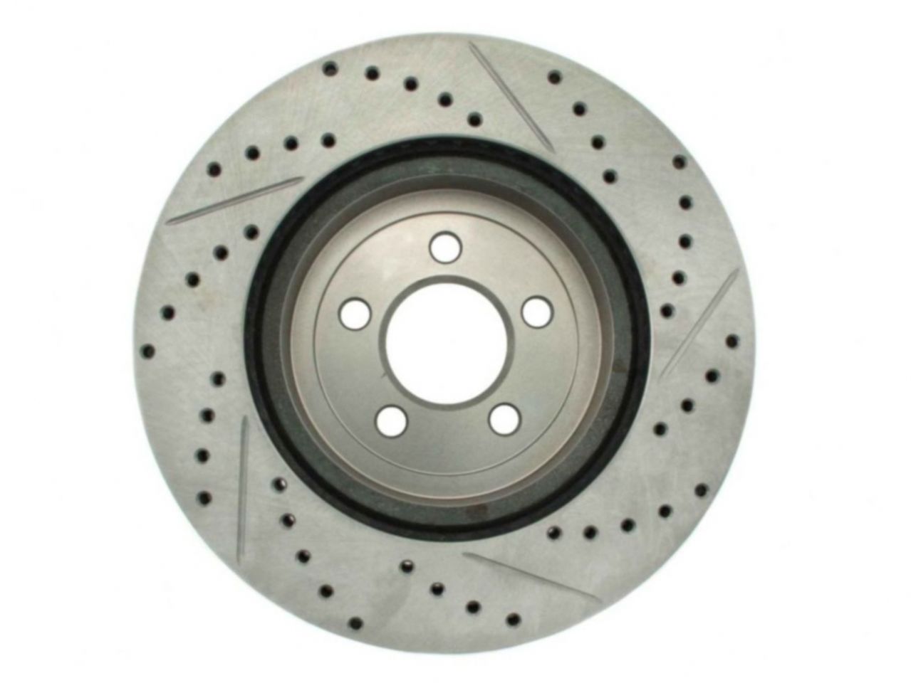 StopTech Select Sport Drilled And Slotted Brake Rotor; Front Right