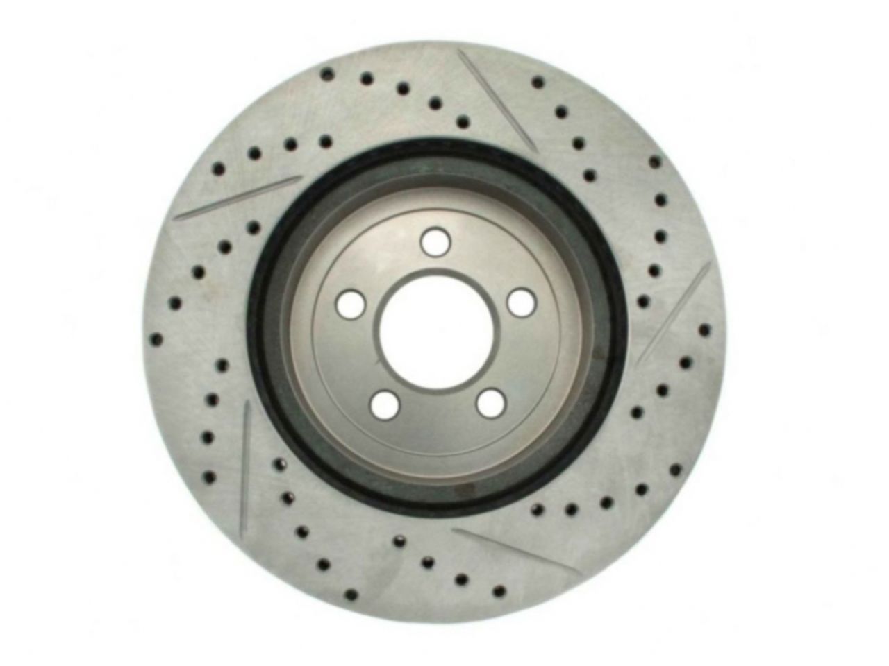 StopTech Select Sport Drilled And Slotted Brake Rotor; Front Right