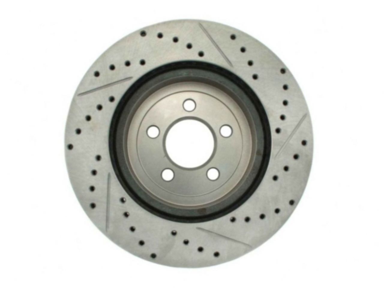 StopTech Select Sport Drilled And Slotted Brake Rotor; Front Right