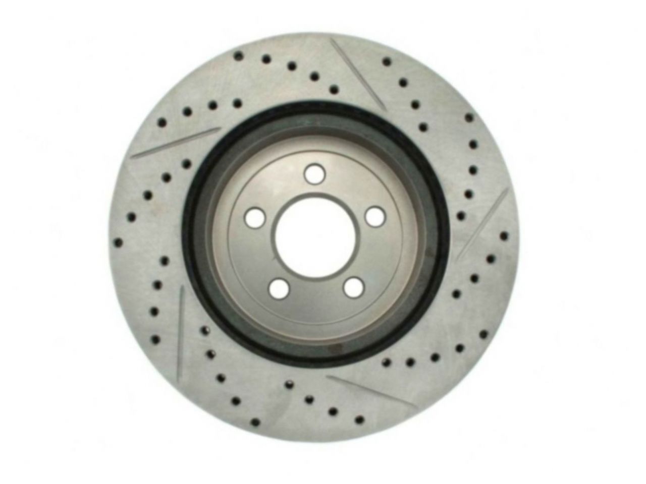 StopTech Select Sport Drilled And Slotted Brake Rotor; Front Right