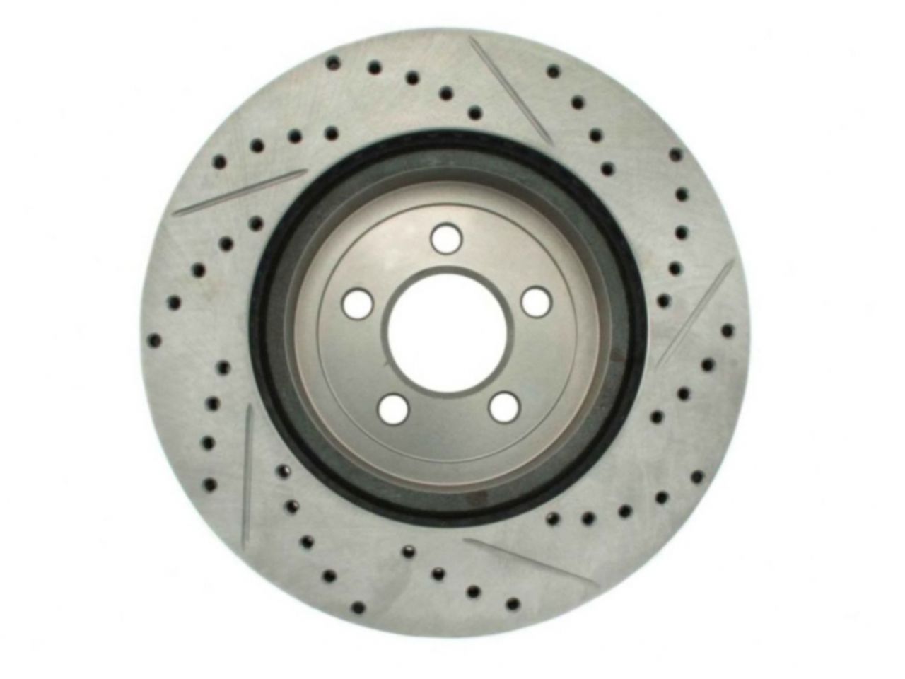 StopTech Select Sport Drilled And Slotted Brake Rotor; Front Right