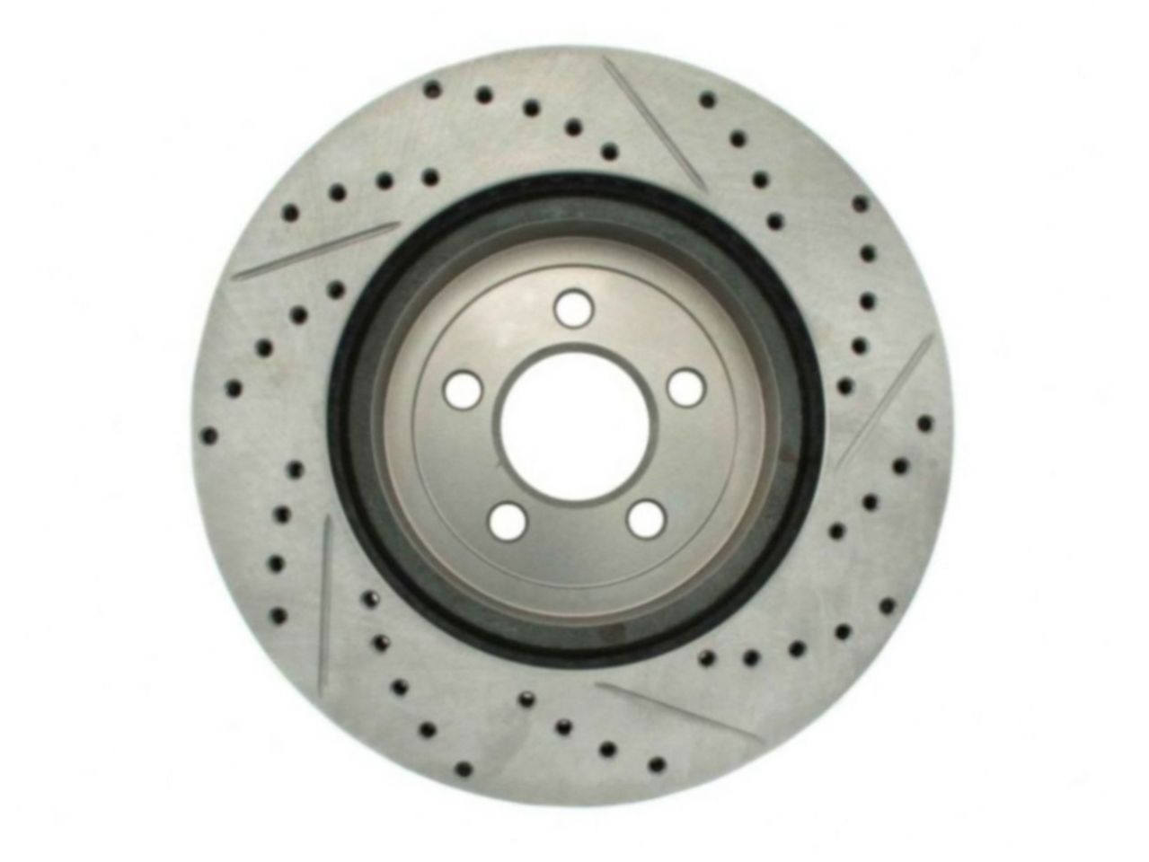 StopTech Select Sport Drilled And Slotted Brake Rotor; Front Right