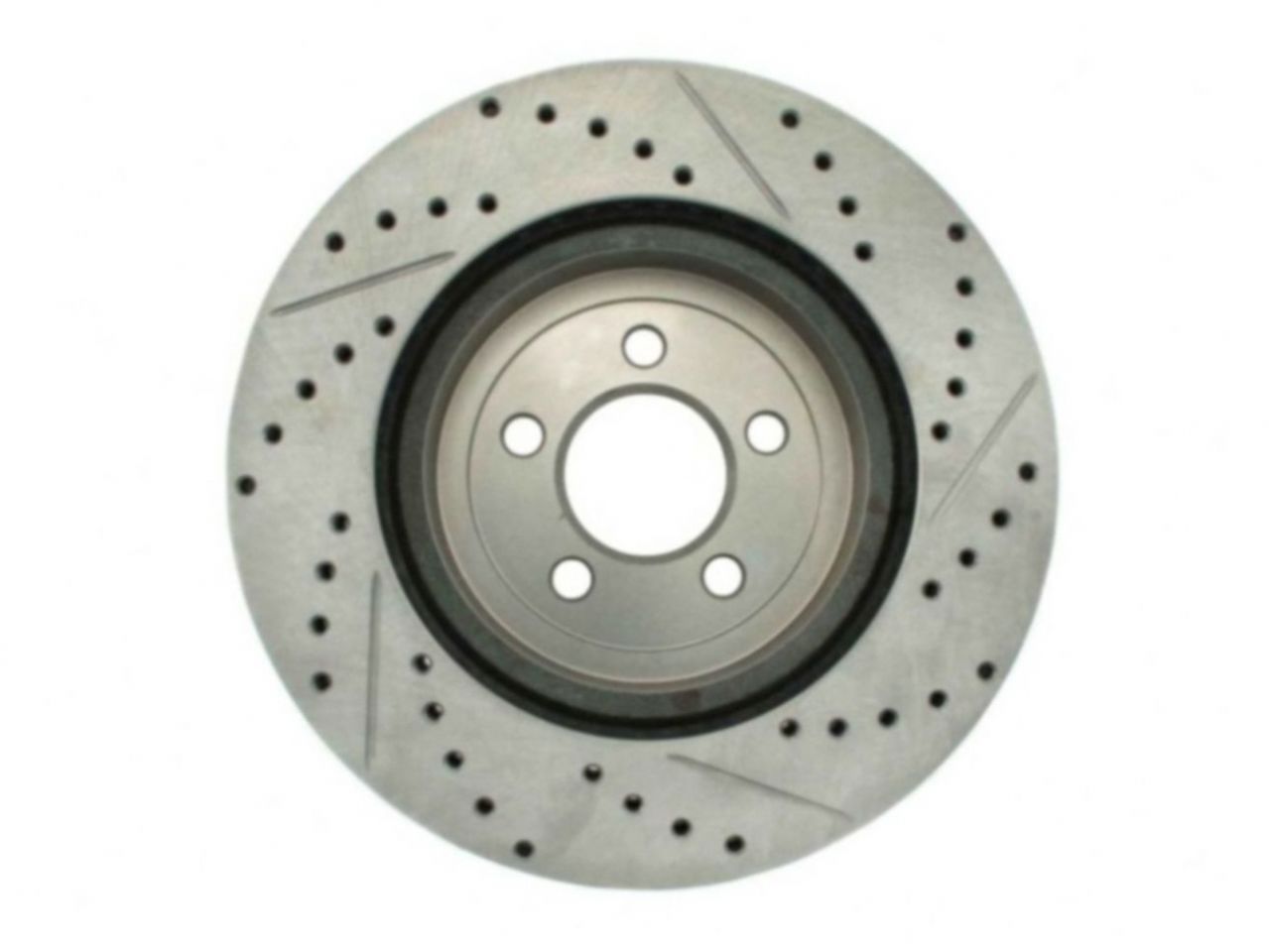 StopTech Select Sport Drilled And Slotted Brake Rotor; Front Right