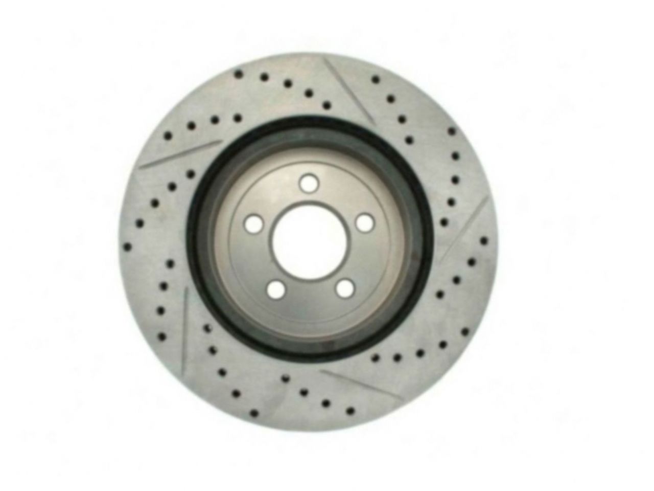 StopTech Select Sport Drilled And Slotted Brake Rotor; Front Right