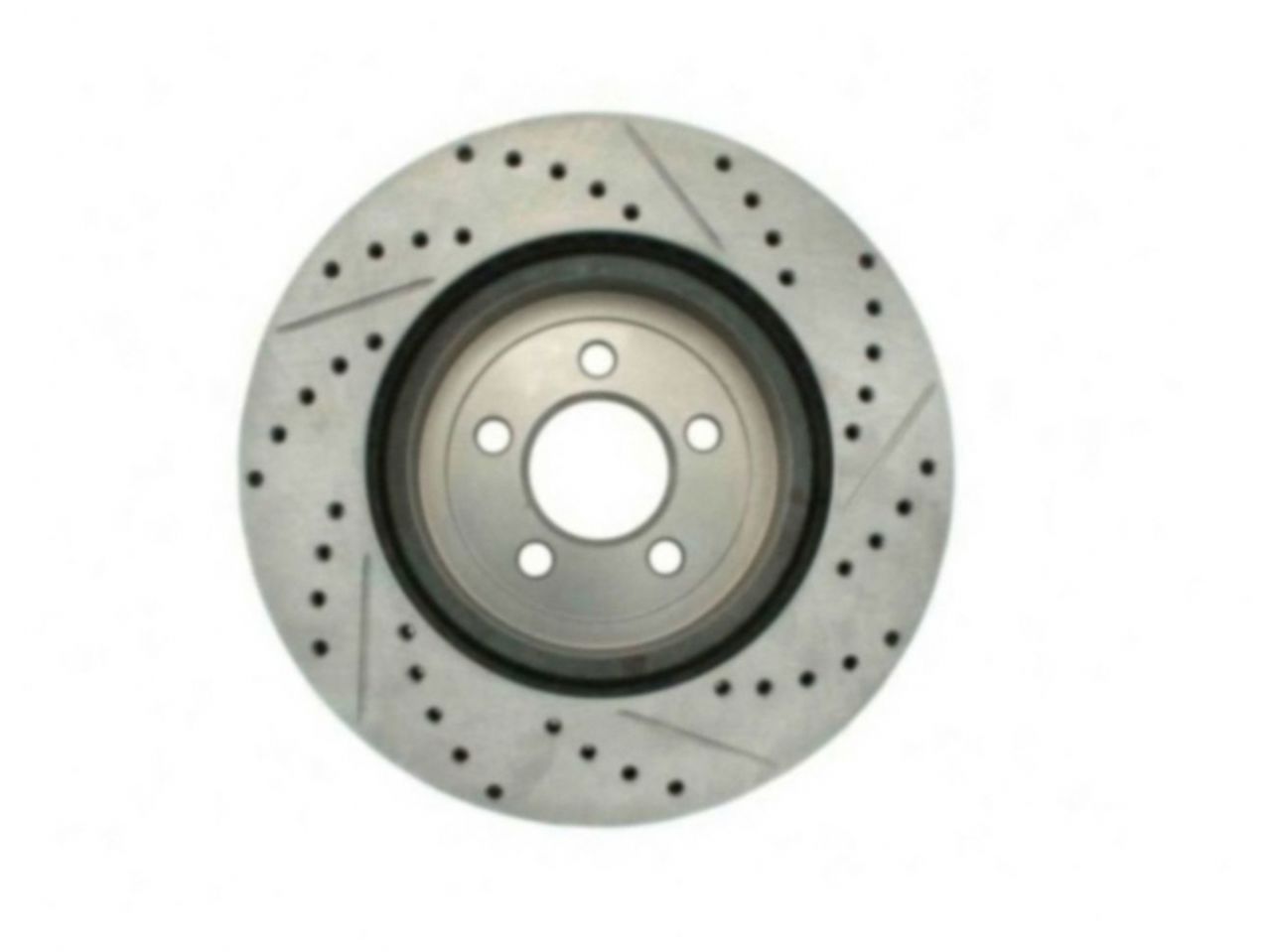 StopTech Select Sport Drilled And Slotted Brake Rotor; Front Right