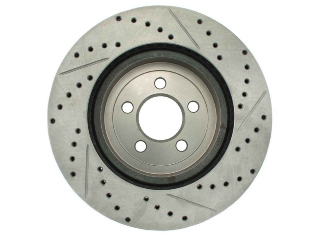 StopTech Select Sport Drilled And Slotted Brake Rotor; Front Right