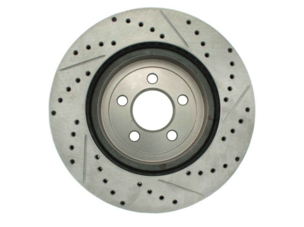 StopTech Select Sport Drilled And Slotted Brake Rotor; Front Right