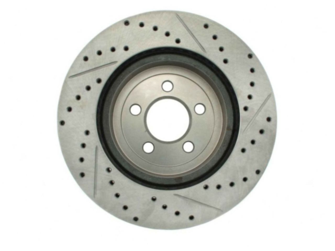 StopTech Select Sport Drilled And Slotted Brake Rotor; Front Right