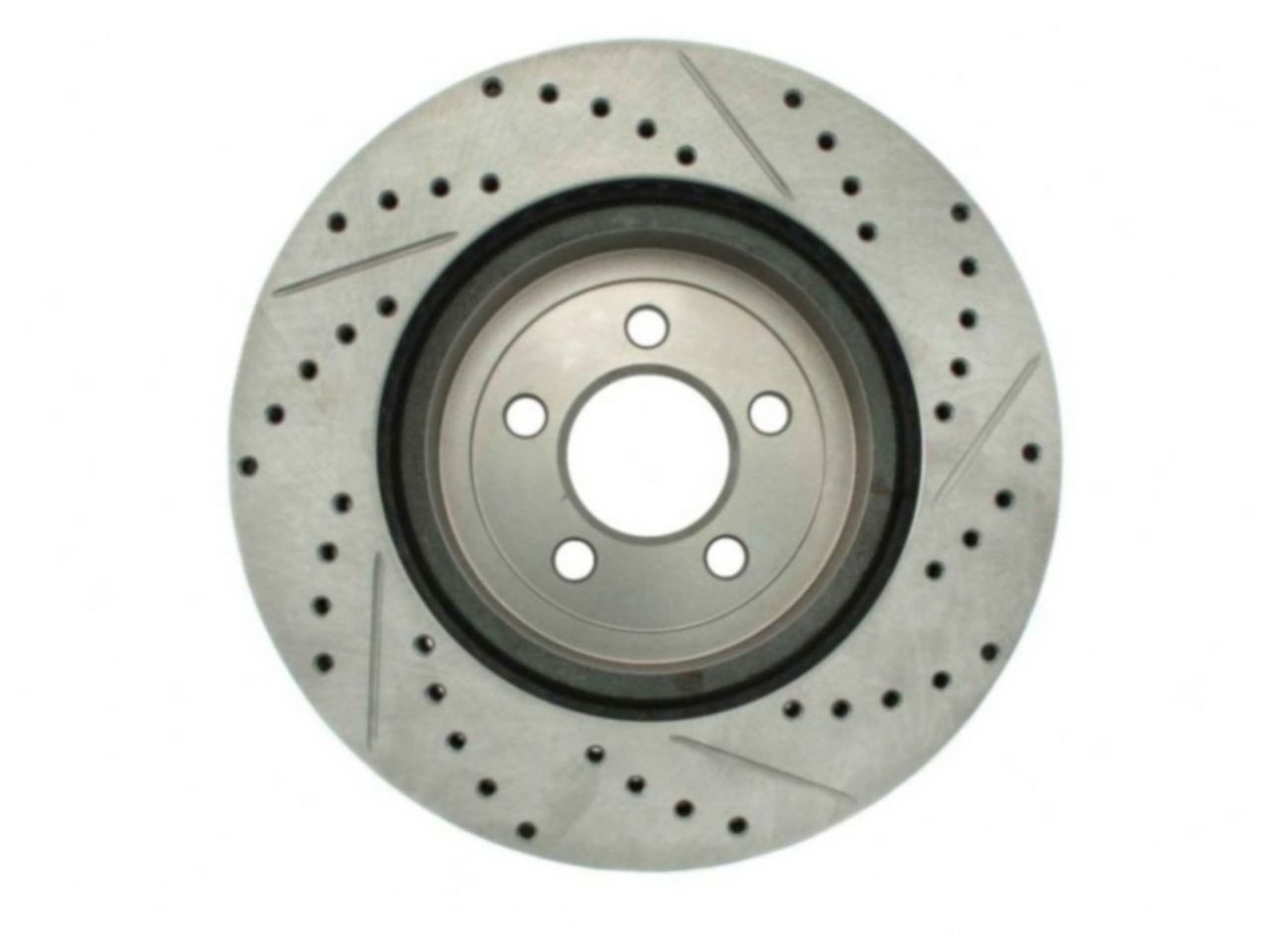 StopTech Select Sport Drilled And Slotted Brake Rotor; Front Right