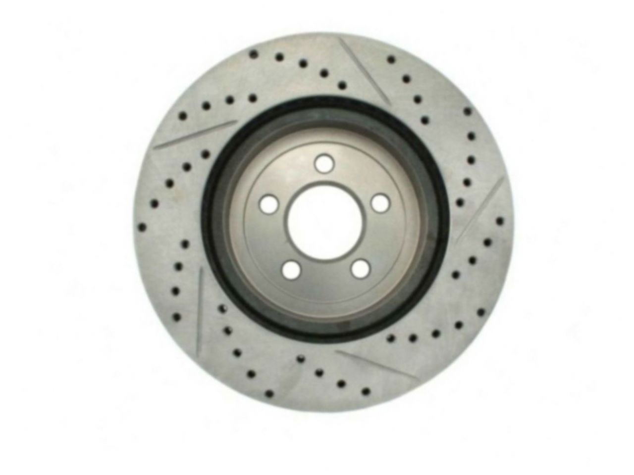 StopTech Select Sport Drilled And Slotted Brake Rotor; Front Right