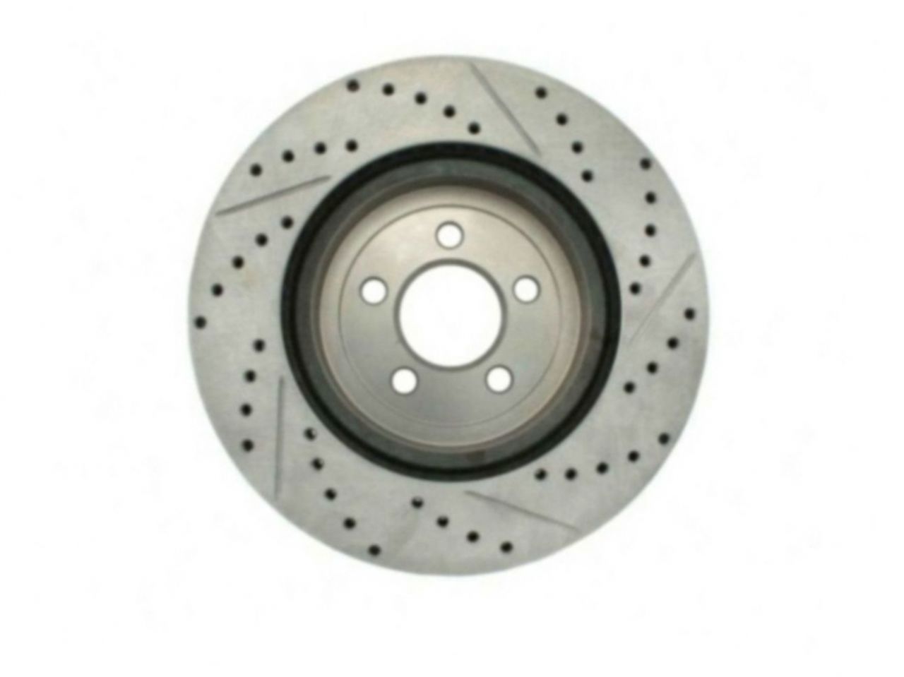 StopTech Select Sport Drilled And Slotted Brake Rotor; Front Right