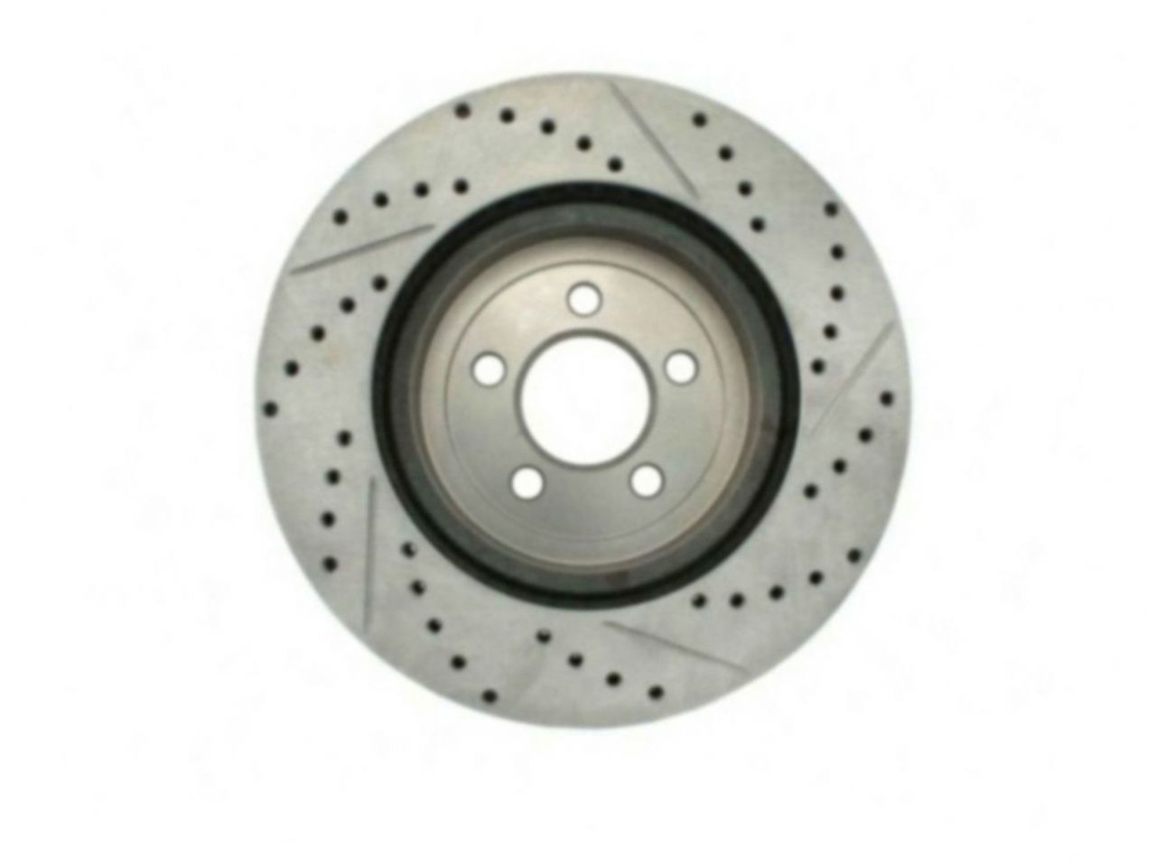 StopTech Select Sport Drilled And Slotted Brake Rotor; Front Right