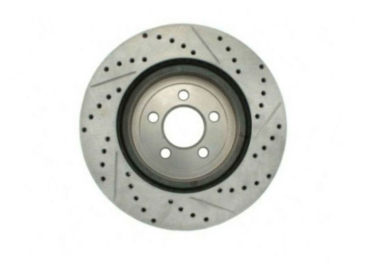 StopTech Select Sport Drilled And Slotted Brake Rotor; Front Right