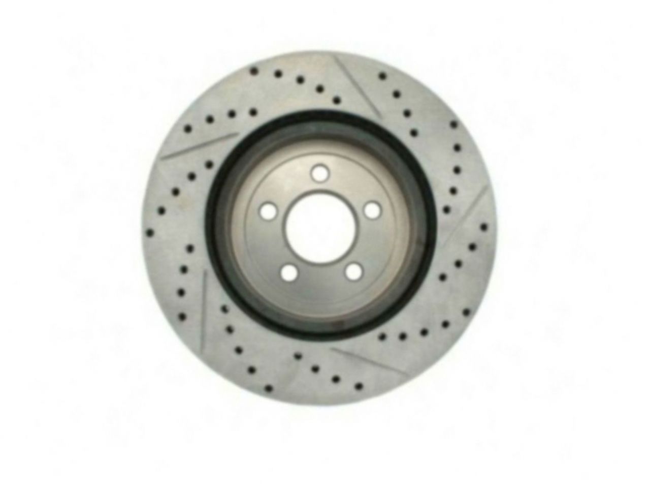 StopTech Select Sport Drilled And Slotted Brake Rotor; Front Right