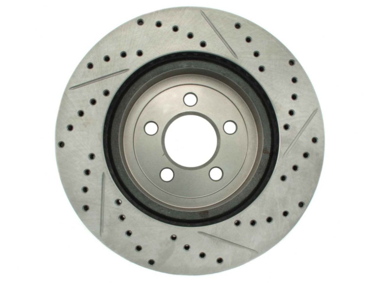 StopTech Select Sport Drilled And Slotted Brake Rotor; Front Right