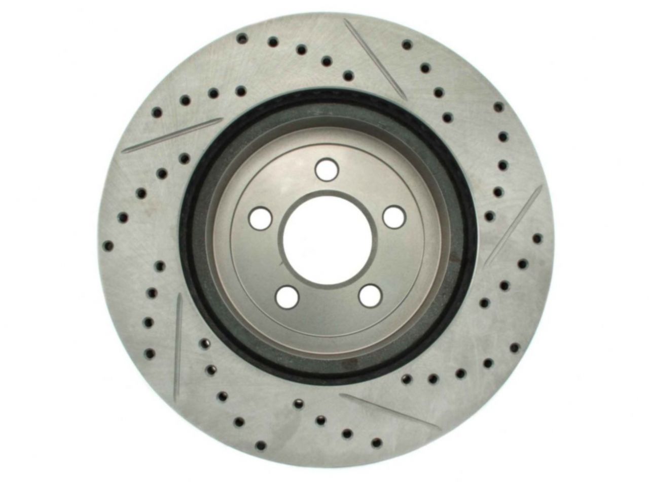 StopTech Select Sport Drilled And Slotted Brake Rotor; Front Right