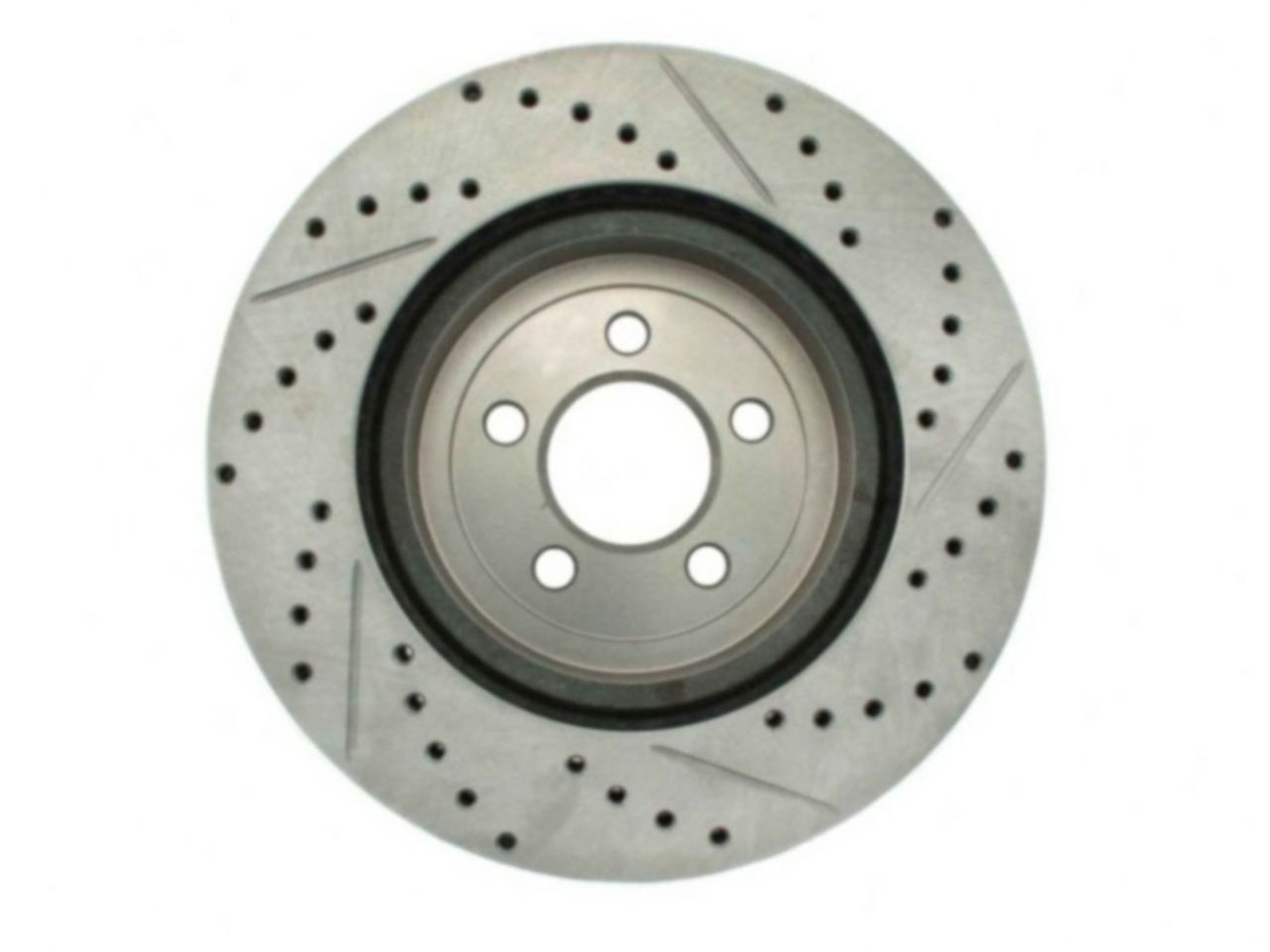 StopTech Select Sport Drilled And Slotted Brake Rotor; Front Right