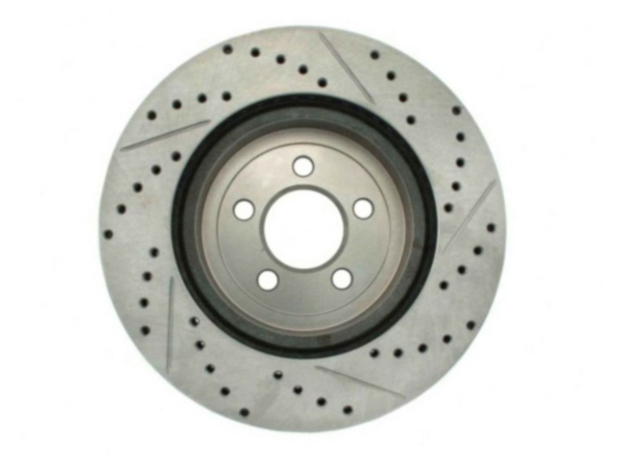 StopTech Select Sport Drilled And Slotted Brake Rotor; Front Right