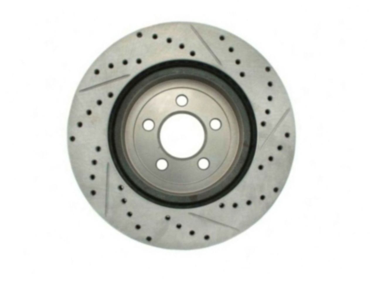 StopTech Select Sport Drilled And Slotted Brake Rotor; Front Right