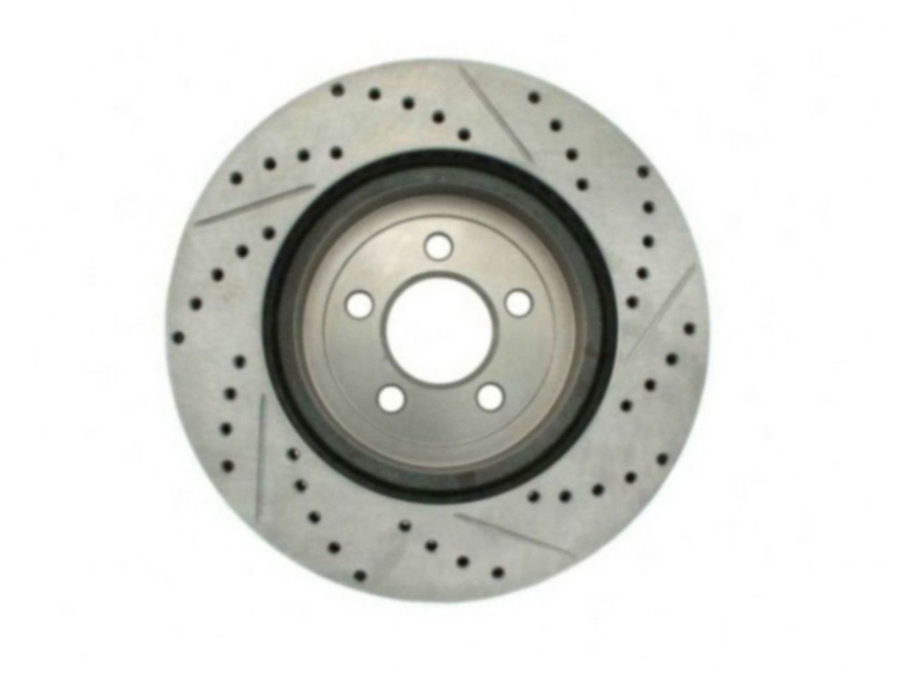 StopTech Select Sport Drilled And Slotted Brake Rotor; Front Right