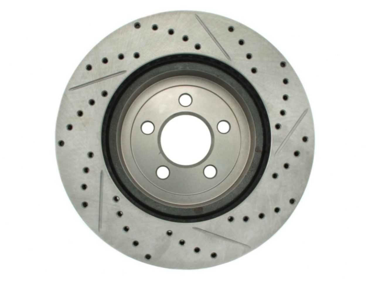 StopTech Select Sport Drilled And Slotted Brake Rotor; Front Right