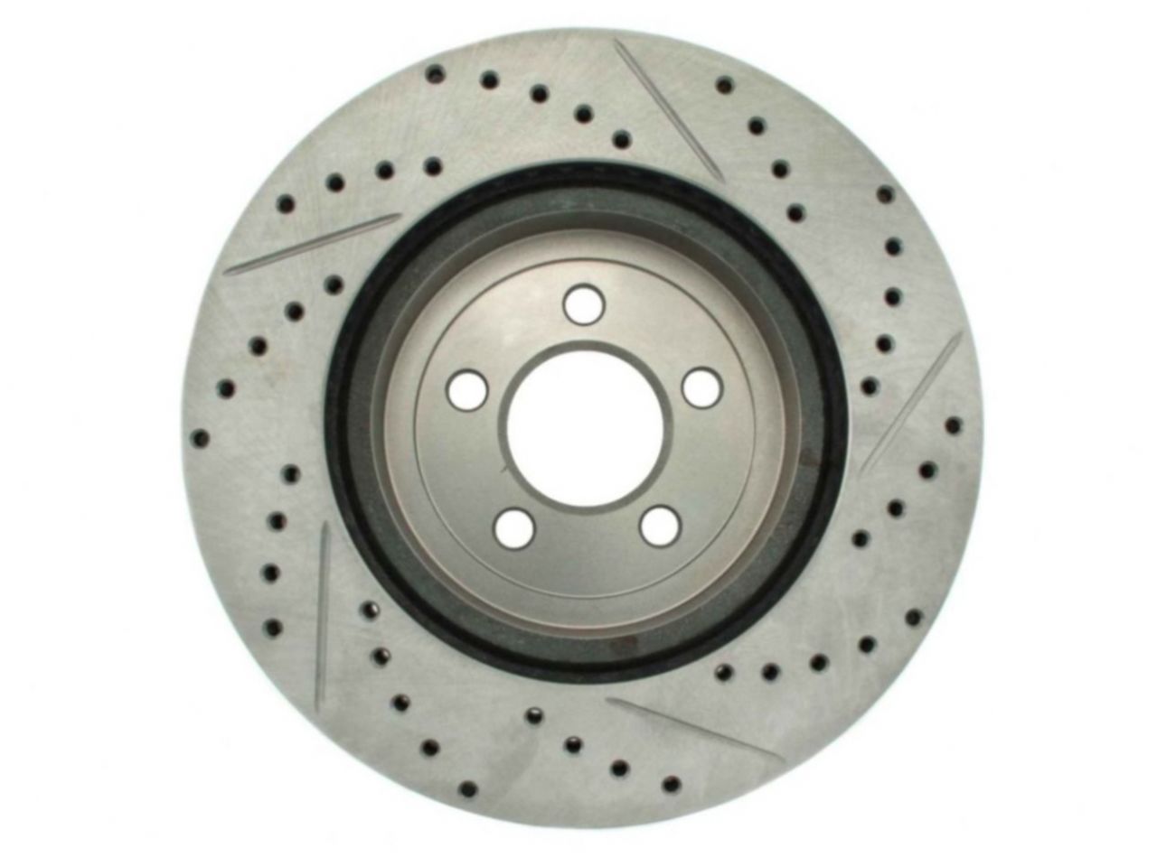 StopTech Select Sport Drilled And Slotted Brake Rotor; Front Right