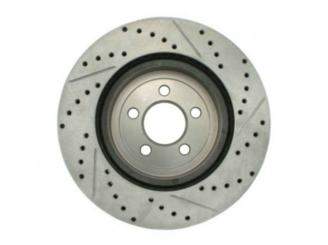 StopTech Select Sport Drilled And Slotted Brake Rotor; Front Right