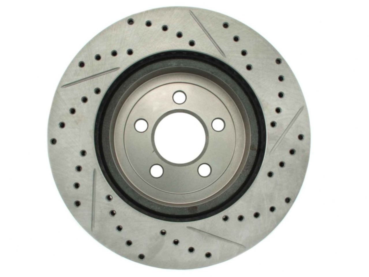 StopTech Select Sport Drilled And Slotted Brake Rotor; Front Right