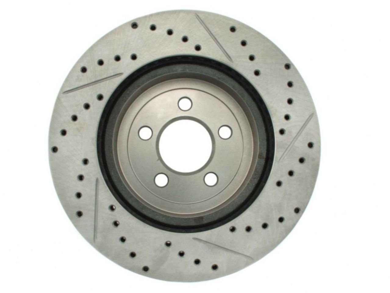 StopTech Select Sport Drilled And Slotted Brake Rotor; Front Right