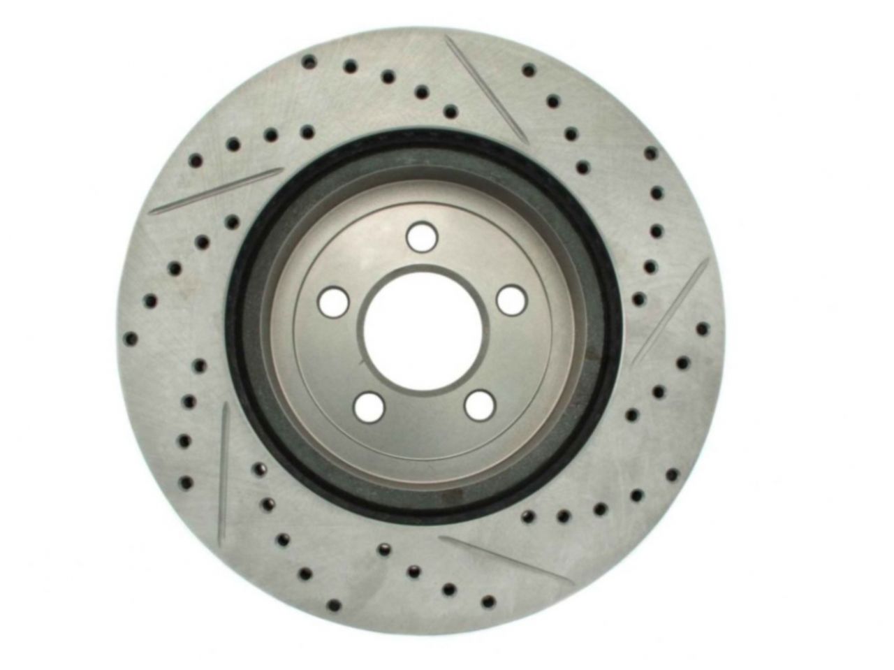 StopTech Select Sport Drilled And Slotted Brake Rotor; Front Right