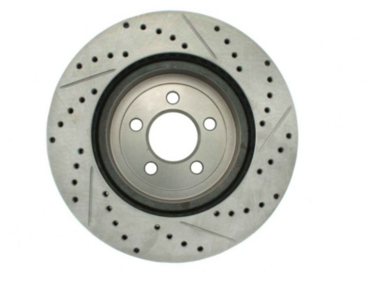 StopTech Select Sport Drilled And Slotted Brake Rotor; Front Right