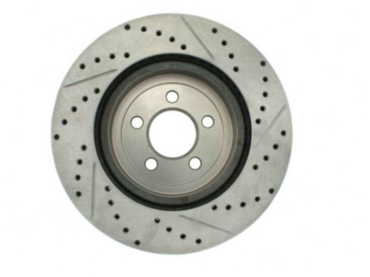 StopTech Select Sport Drilled And Slotted Brake Rotor; Front Right