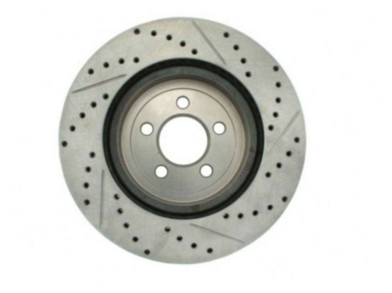 StopTech Select Sport Drilled And Slotted Brake Rotor; Front Right