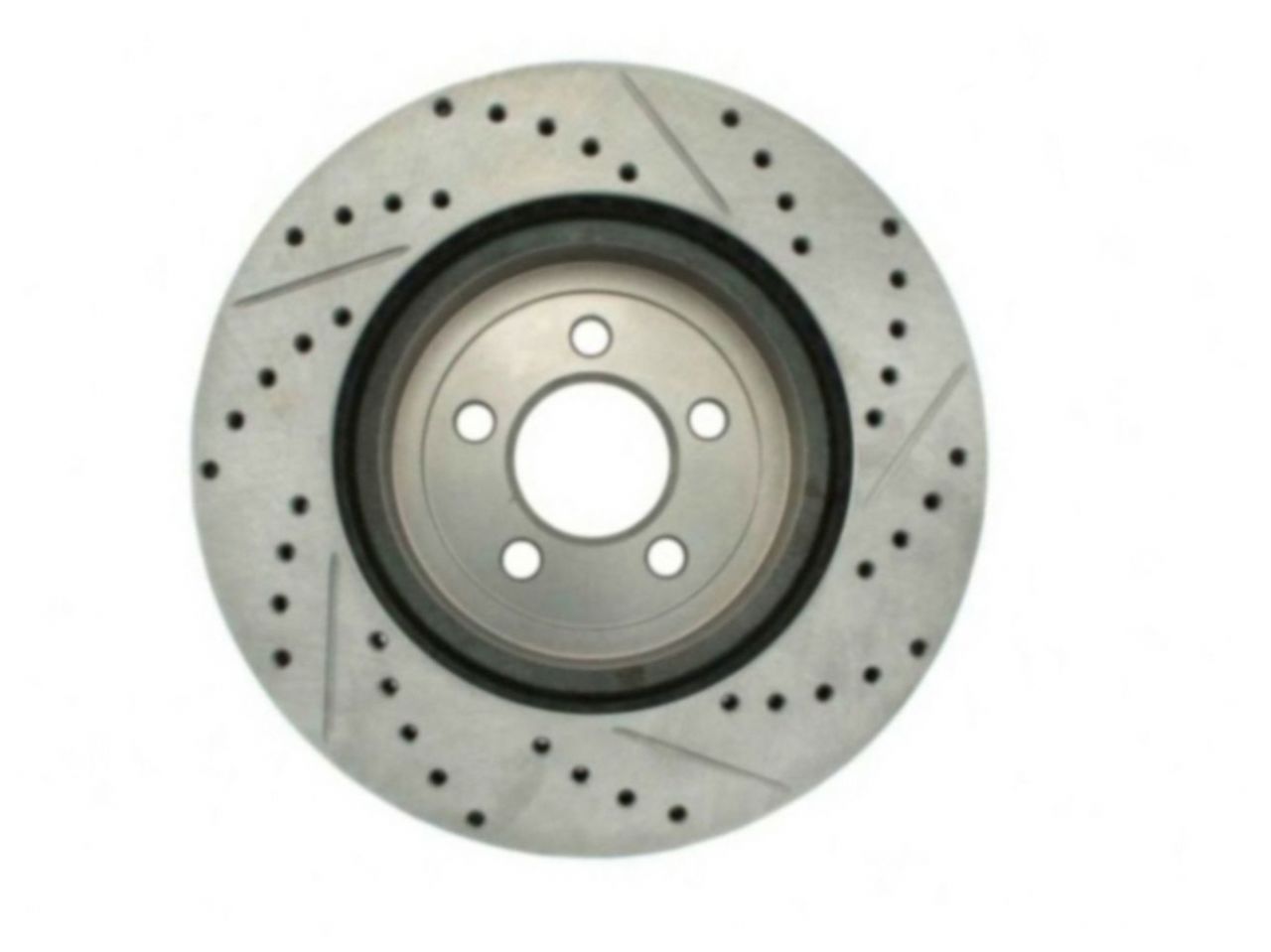 StopTech Select Sport Drilled And Slotted Brake Rotor; Front Right