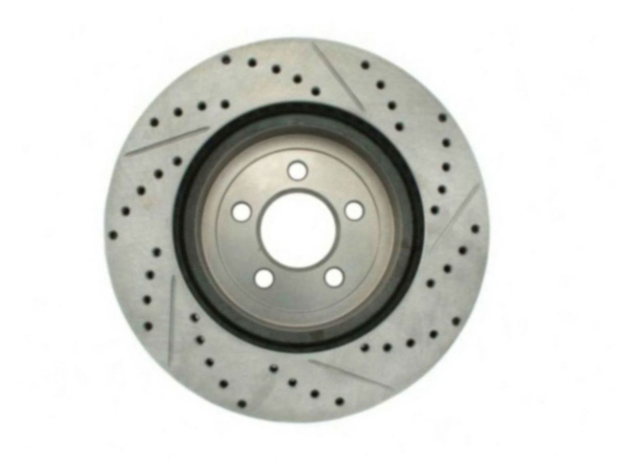 StopTech Select Sport Drilled And Slotted Brake Rotor; Front Right