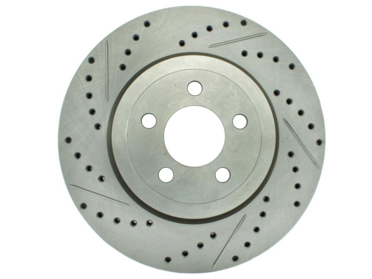 StopTech Select Sport Drilled And Slotted Brake Rotor; Front Right