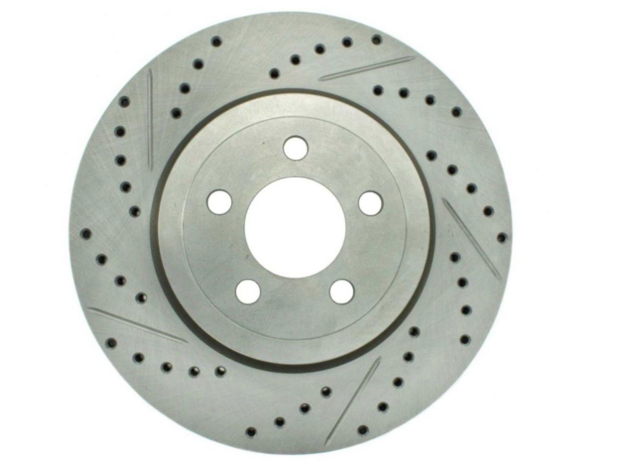 StopTech Select Sport Drilled And Slotted Brake Rotor; Front Right