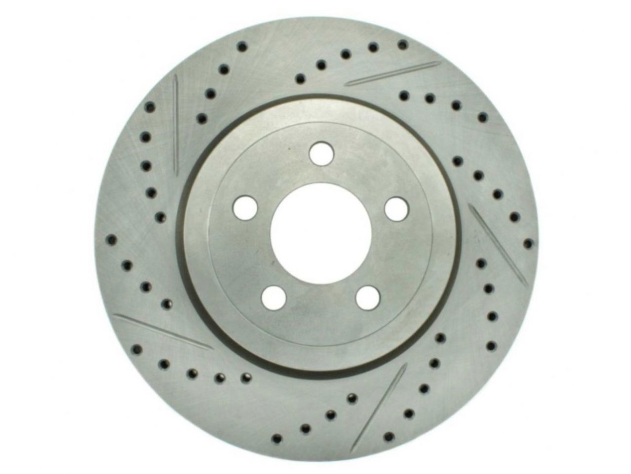 StopTech Select Sport Drilled And Slotted Brake Rotor; Front Right