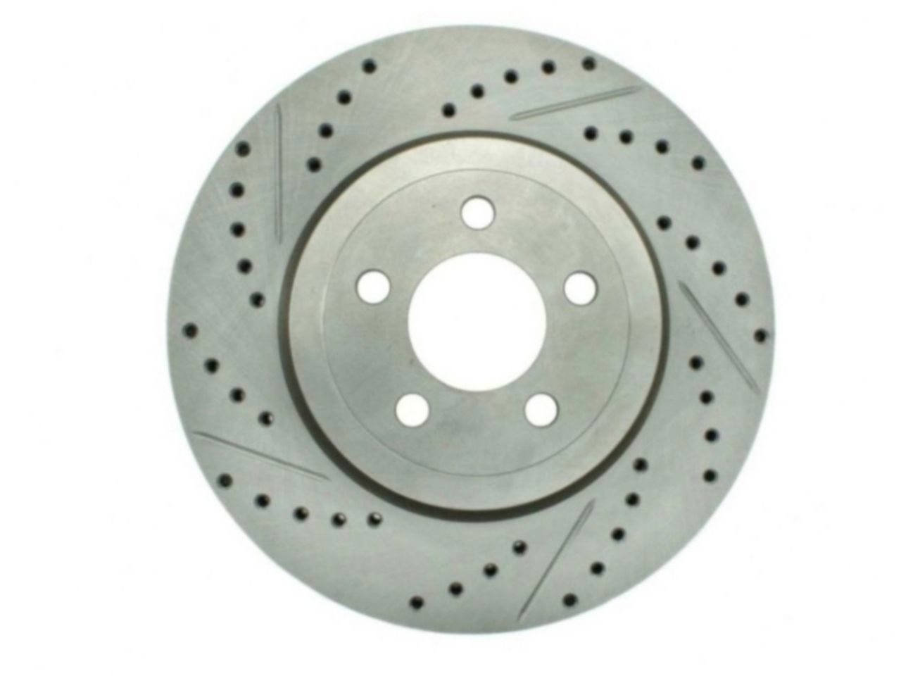 StopTech Select Sport Drilled And Slotted Brake Rotor; Front Right