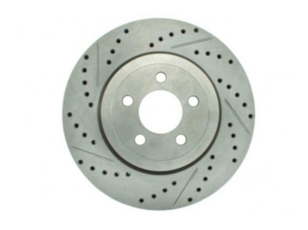 StopTech Select Sport Drilled And Slotted Brake Rotor; Front Right