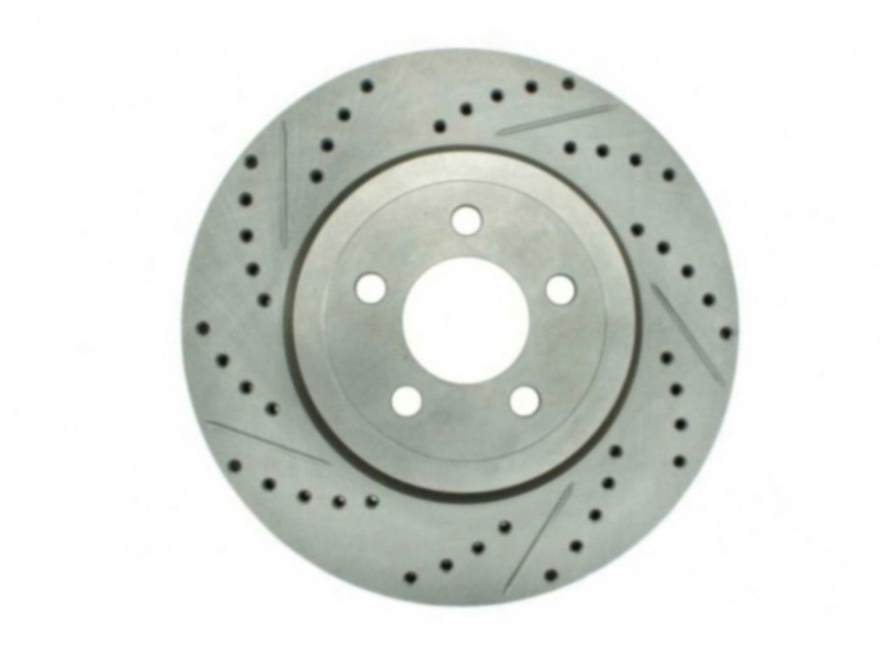 StopTech Select Sport Drilled And Slotted Brake Rotor; Front Right