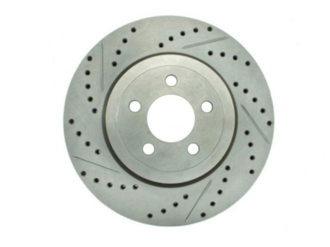 StopTech Select Sport Drilled And Slotted Brake Rotor; Front Right