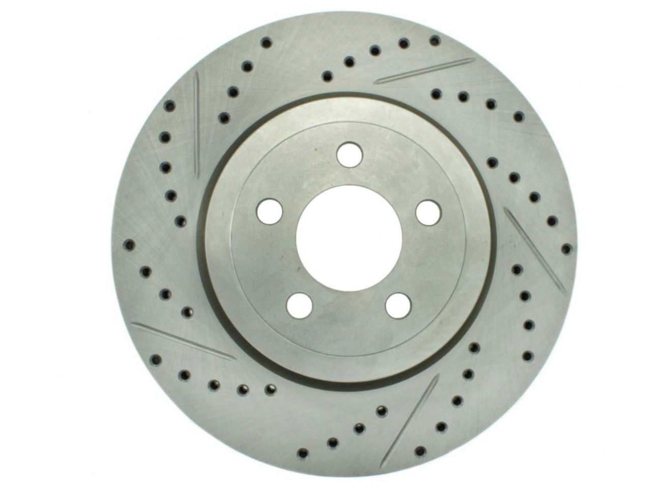 StopTech Select Sport Drilled And Slotted Brake Rotor; Front Right